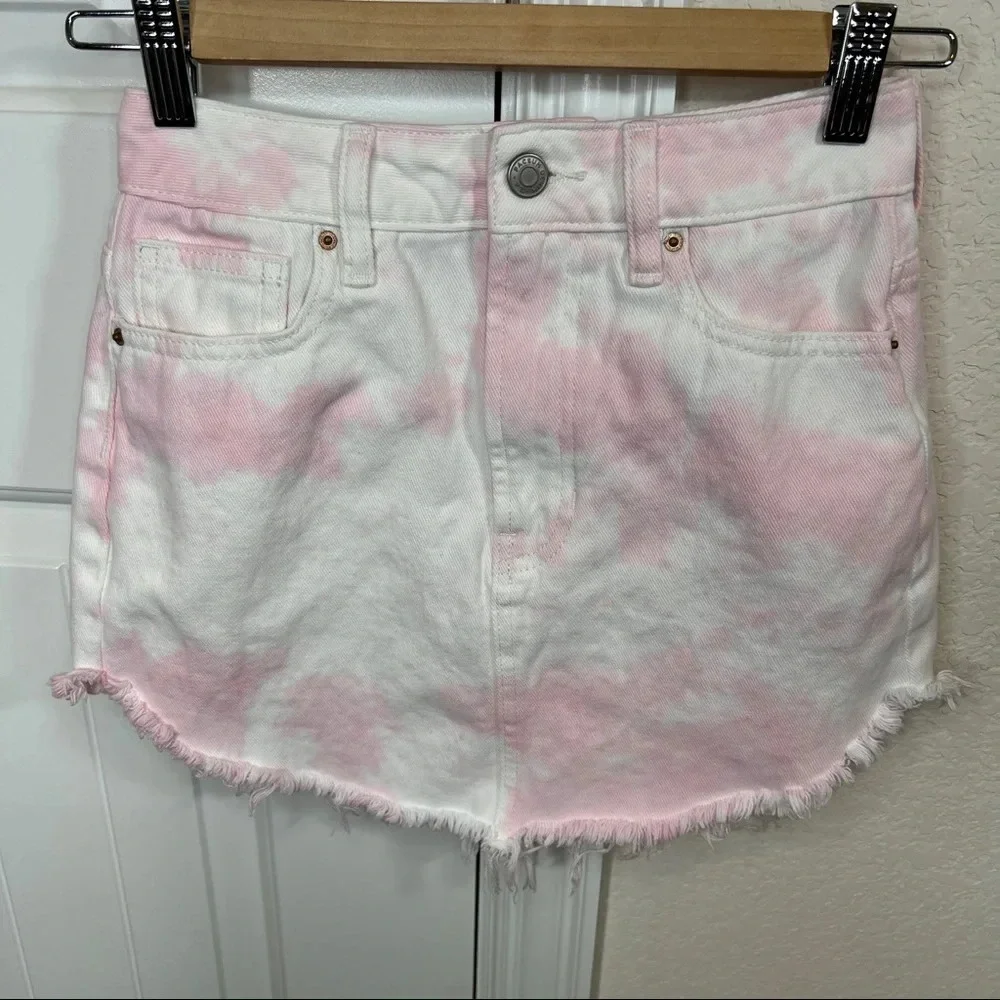 Pacsun pink tie dye skirt, sz 23 - Picture 6 of 8